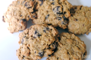 Gluten, Dairy and White Sugar Free Oatmeal Chocolate Chip Cookies