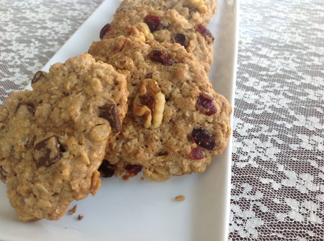 Gluten-Free Oatmeal Cookies: Cranberry Walnut, Chocolate Chunk and Chocolate Walnut