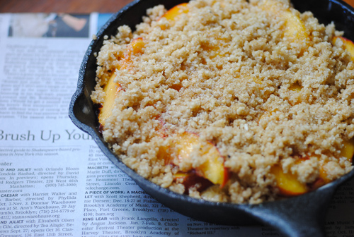 Nutty Gluten-Free Peach Buckle for Four